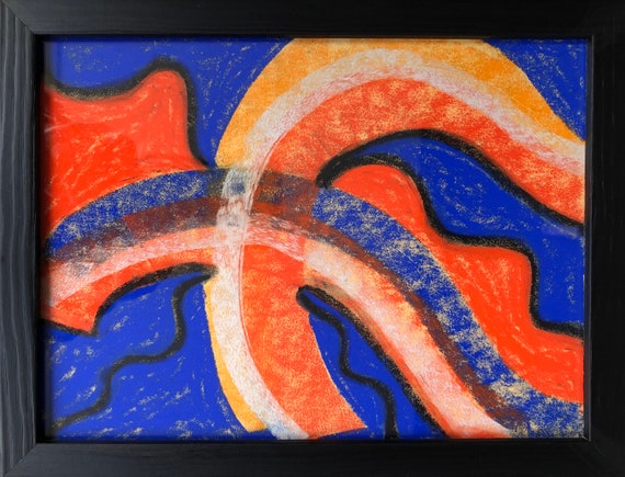Kunstbild  Picture “Pure Energy” mit Holzrahmen, Maße: 24 cm x 18 cm