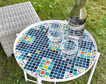 Mosaic table, home decoration, side table, designer table