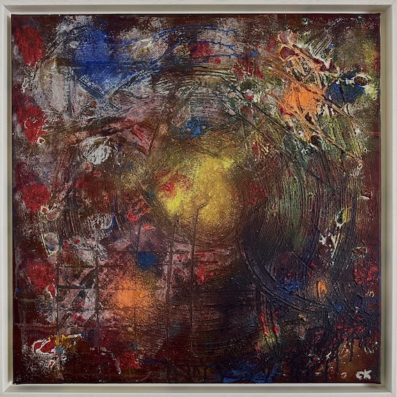Kunstbild Picture “Symphony’, Maße: 60 cm x 60 cm x 1,7 cm