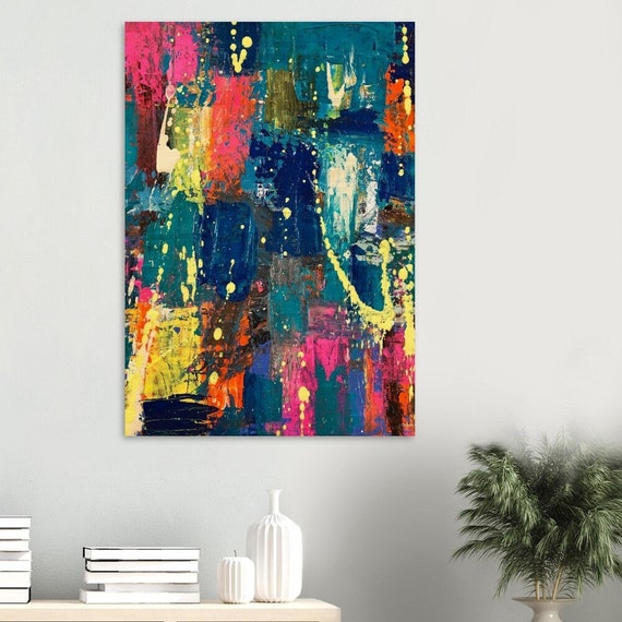 Holzdruck "Life", Maße: 70 cm x 100 cm