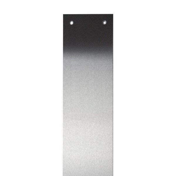 Brushed Stainless Steel Metal Door Push Plate, Kick Plate, Finger Plate, Fixings Included