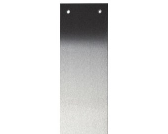 Brushed Stainless Steel Metal Door Push Plate, Kick Plate, Finger Plate, Fixings Included