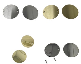Metal discs 75mm diameter for engraving, crafts, DIY - Stainless, Aluminium, Mirror, Brass, Polished