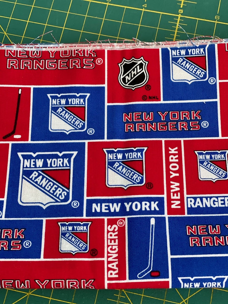 44 inches wide New York Rangers 12 yard cut