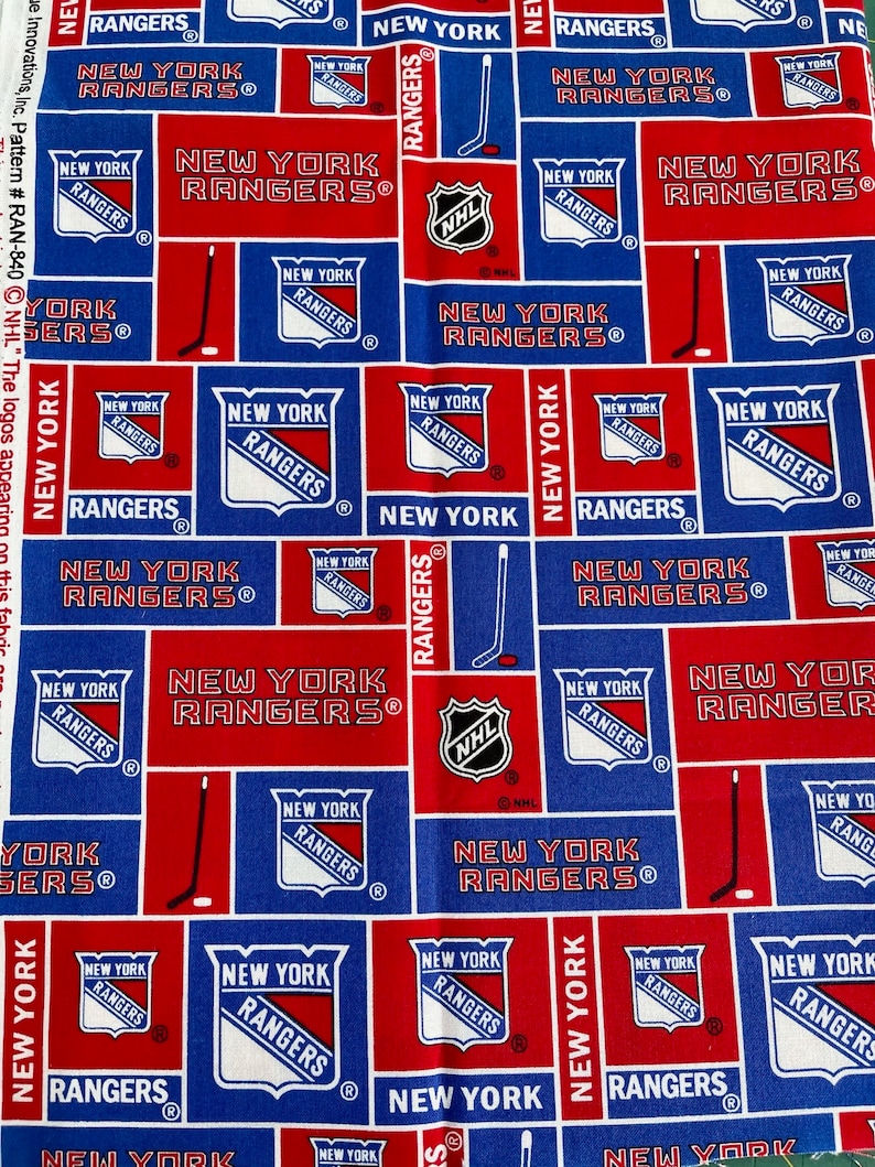 44 inches wide New York Rangers 12 yard cut