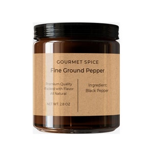 Black Pepper Fine Ground- 1.8 ounces