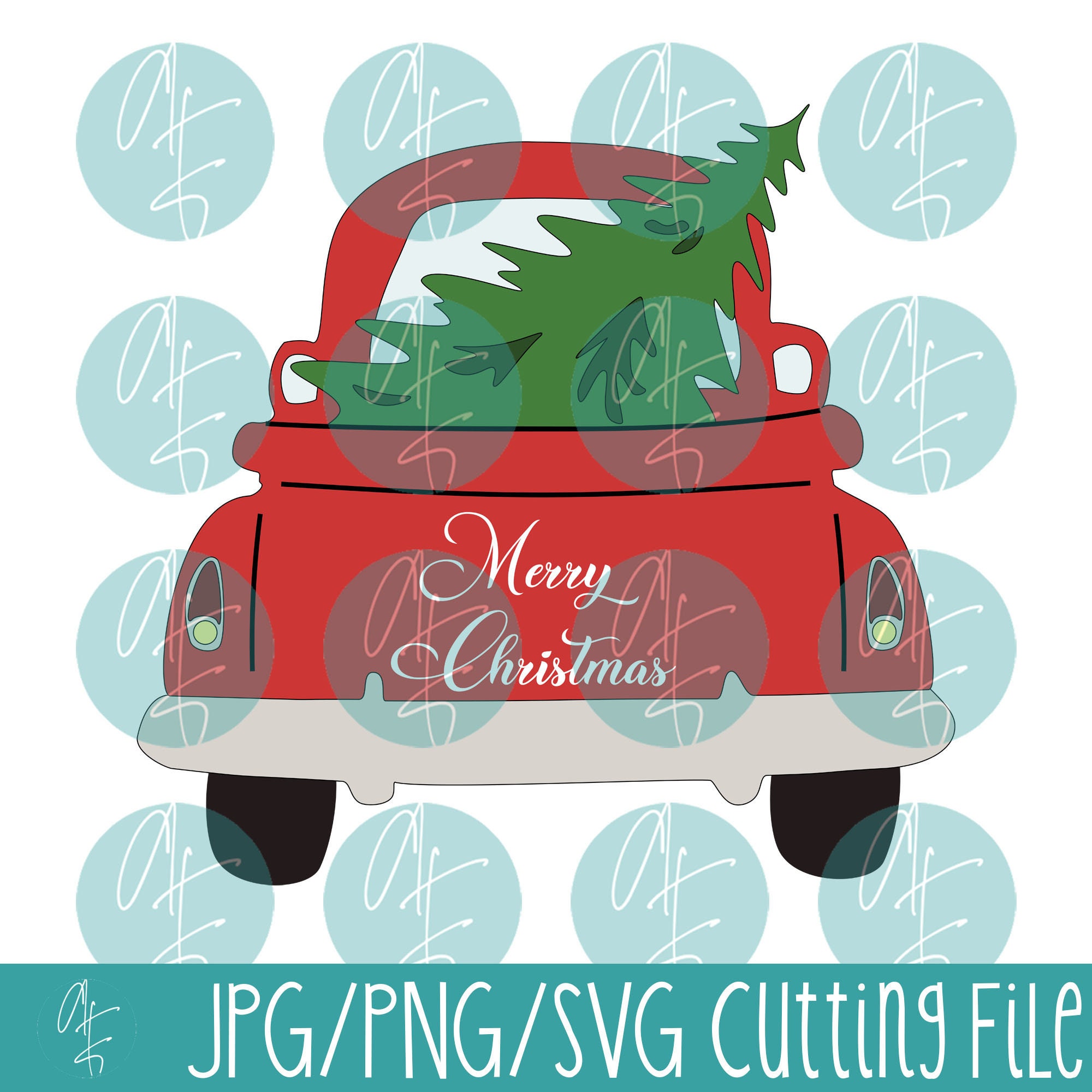 Christmas Truck JPG/PNG/SVG Cutting File | Etsy
