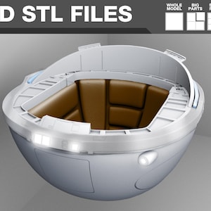 Mandalorian Season 3 Baby Floating Hover Pod Carrier schaal 1:1 *3D STL-bestanden*