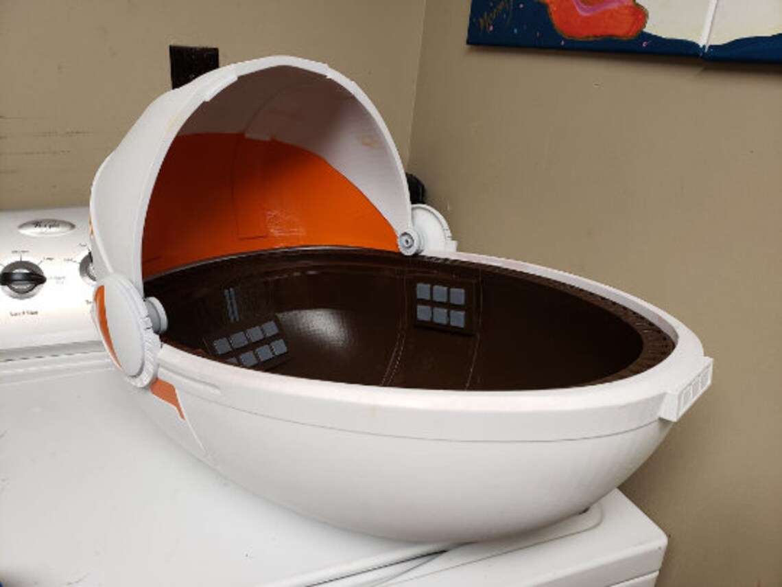 75 Percent Size 3D Printed Baby Yoda Hover Pod Pram - Etsy
