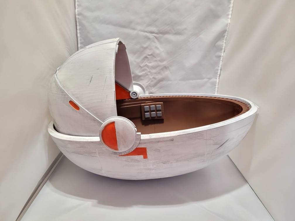 3D Printed Baby Yoda Hover Pod Pram 100% Size kitunpainted - Etsy Canada