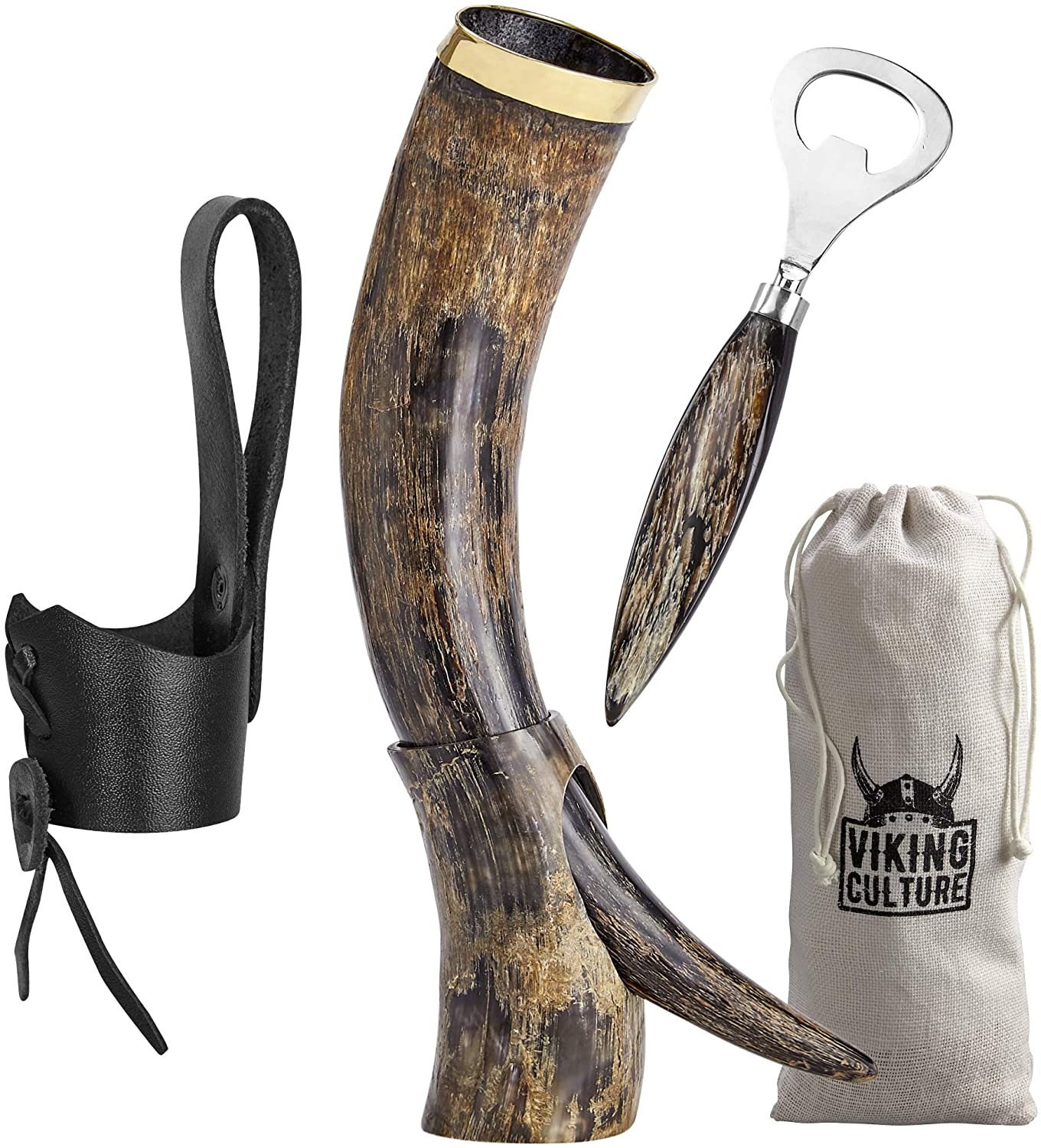 Viking Drinking Horn 16oz with Beer Opener Stand Genuine Etsy