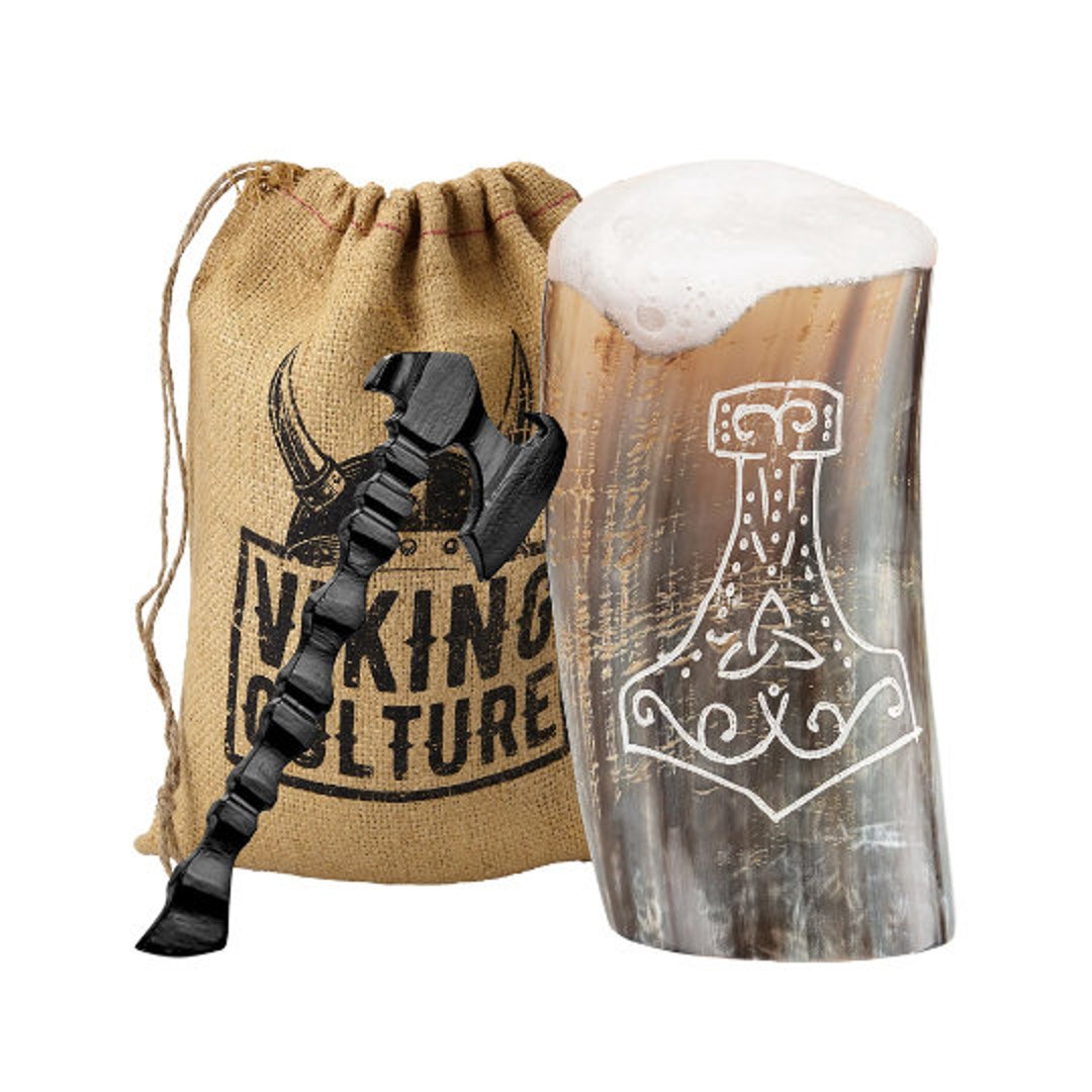 Large Beer Mug Viking Tankards Nordic Inspired Drinkware Vikings Cup