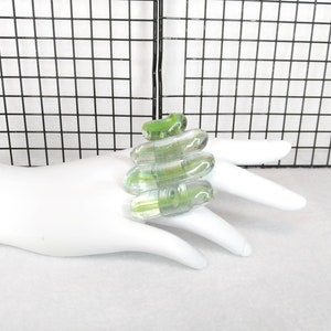 Resin Rings, Fun jewelry, Acrylic rings, Made In USA, Chunky ring, Colorful ring, Trendy rings, Statement rings, Unique rings, Diva jewelry