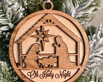 Oh Holy Night Ornament Etsy