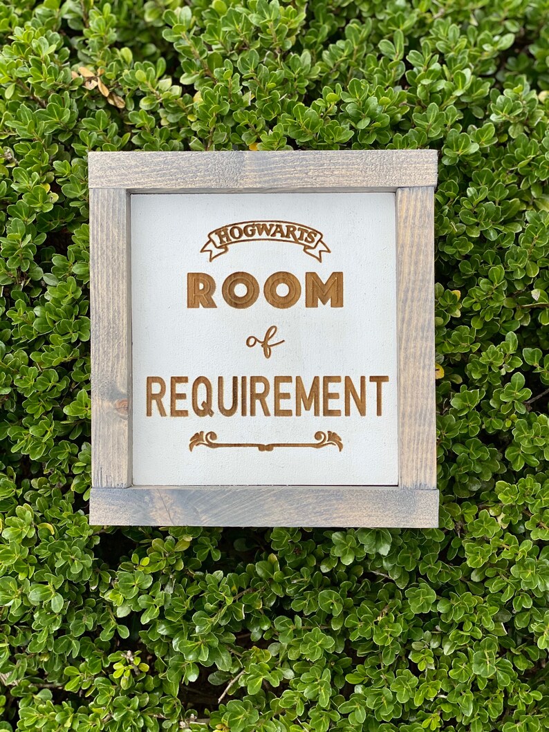 Harry Potter Room of Requirement Sign Laser Engraved | Etsy