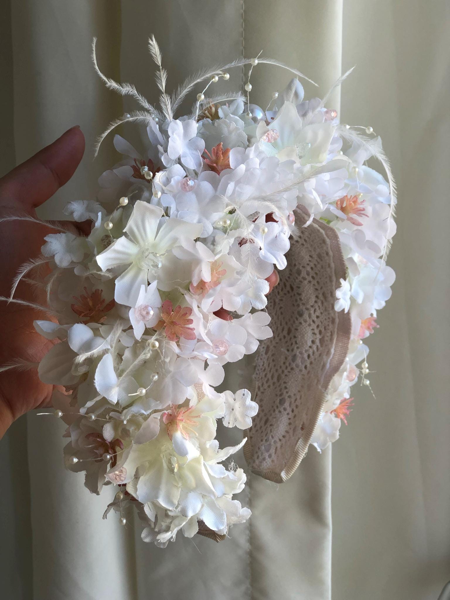 Tiara ティアラ fluffy flower pt フリルネックブラウス Lush floral 