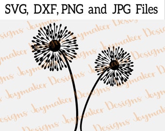 Löwenzahn SVG, DXF, PNG, Blumen, Design, Löwenzahn Zeichen, Löwenzahn Clipart, ClipArt, Grafik, schneiden Dateien, Png-Dateien, Cricut, Silhouette