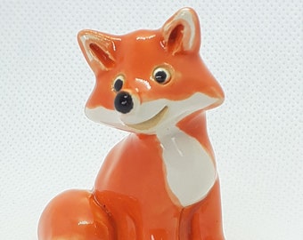 Ceramic fox | Hand-formed and hand-painted | Ceramic sculpture | Decorative figurine | Ceramic figurine | Animal sculpture | Perfect gift!