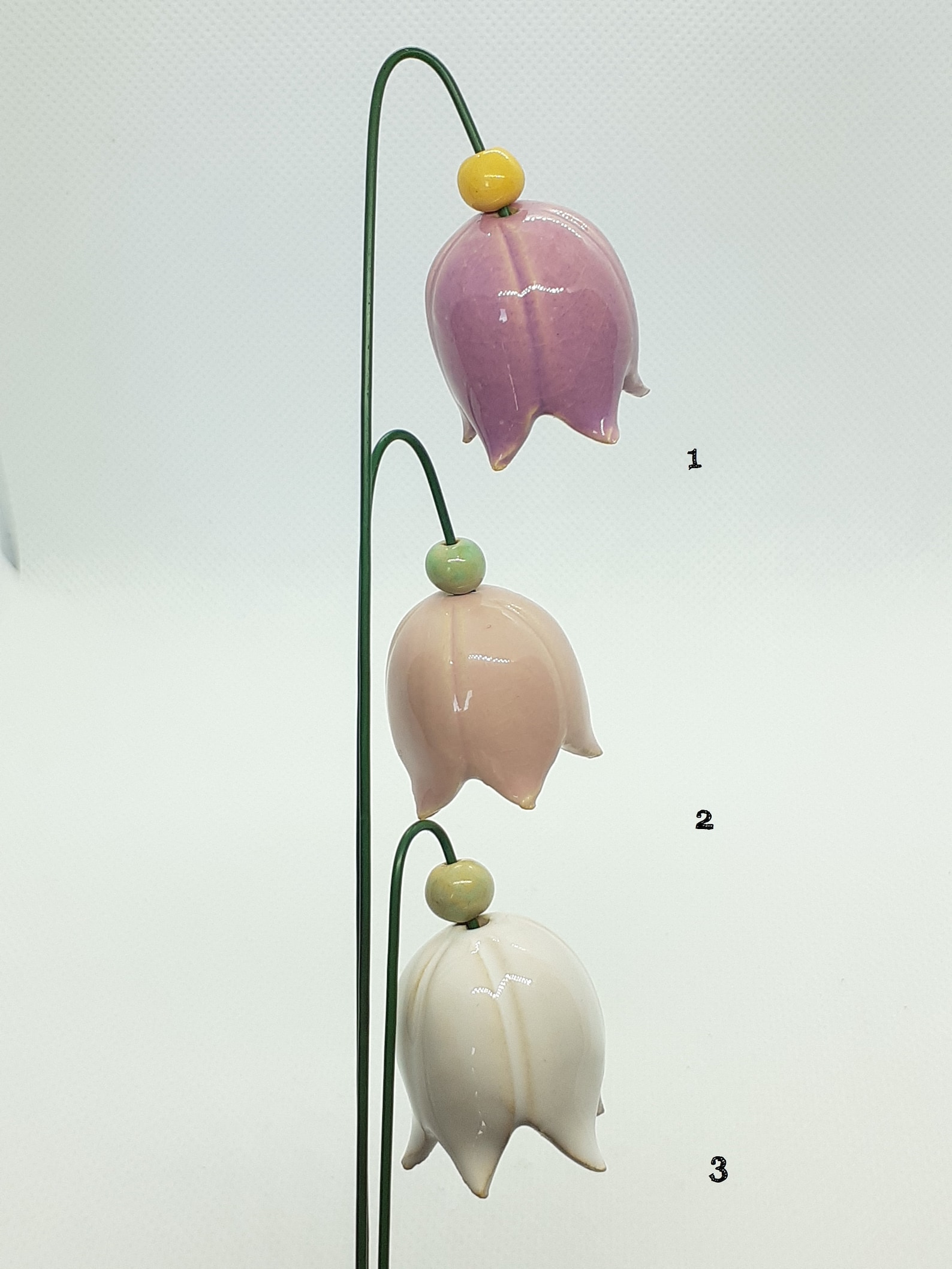 Decorative Ceramic Flowers 1pc Bellflowers Herebells Etsy