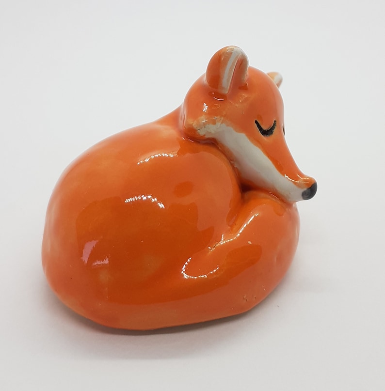 Ceramic Fox | Hand-formed and Hand-decorated | Ceramic Sculpture ...
