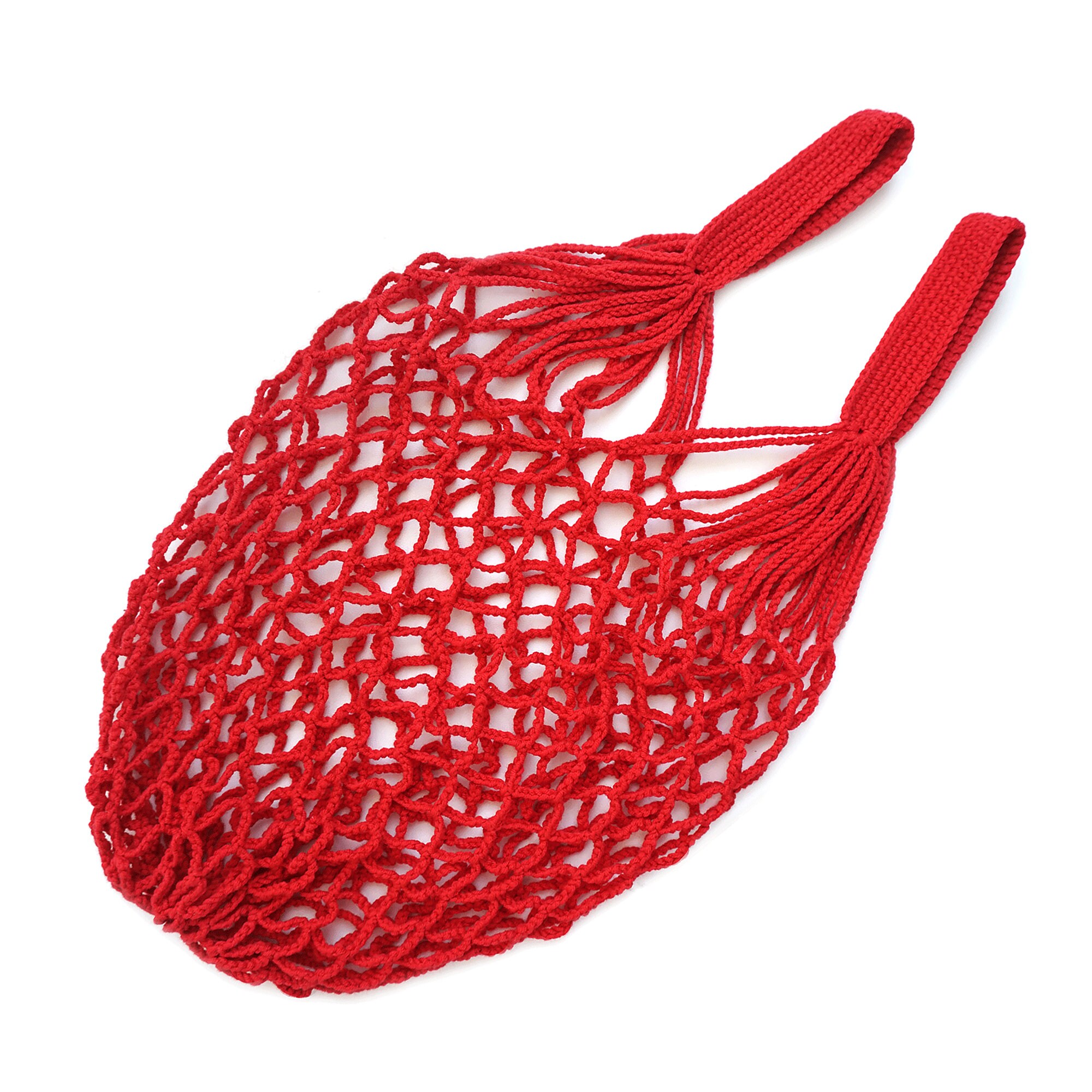 Red String Bag Market Bag Mesh Bag Grocery Bag Net Bag Etsy UK