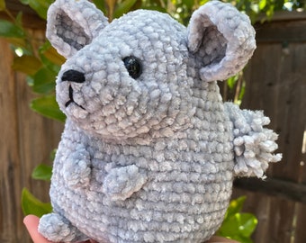 MUSTER Chip the Chinchilla, Chinchilla häkeln Muster, Amigurumi Chinchilla, Chinchilla Spielzeug häkeln, Degu Tier Häkelmuster