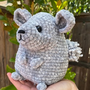 PATTERN Chip the Chinchilla, Crochet Chinchilla Pattern, Amigurumi Chinchilla, Crochet Chinchilla Toy Pattern, Crochet Degu Animal Pattern