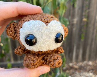 PATTERN Crochet Monkey Pattern, Amigurumi Monkey crochet Pattern, Crochet keychain pattern, crochet monkey charm pattern, crochet baby toy