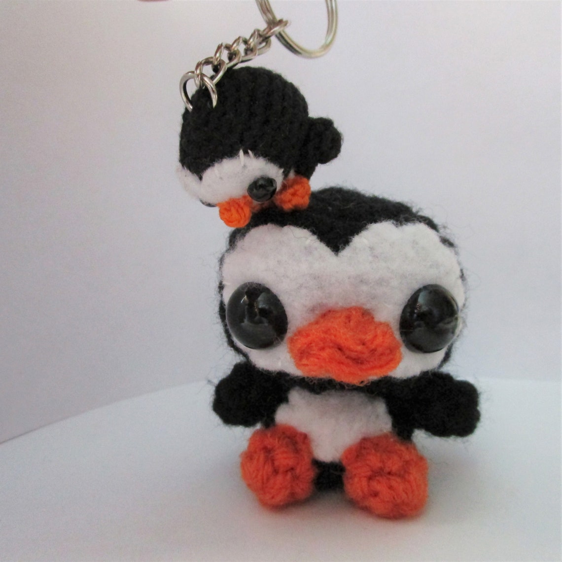 PATTERN Penguin Stuffee Crochet Amigurumi Penguin Keychain Etsy