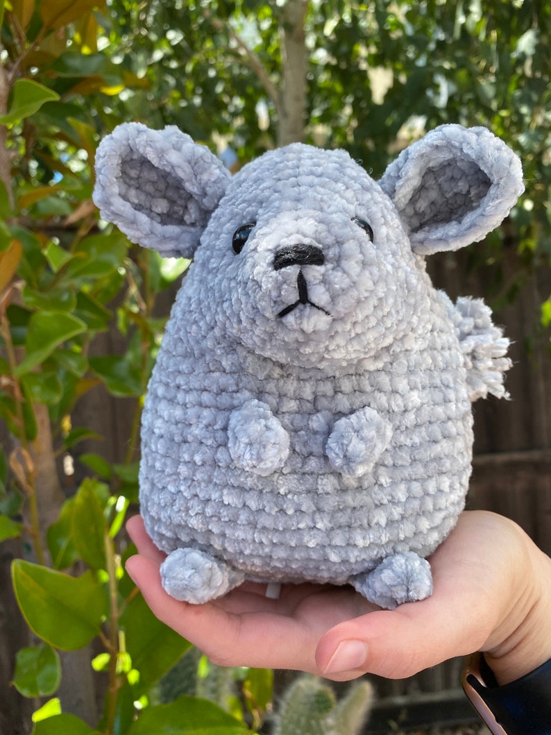 PATTERN Chip the Chinchilla Crochet Chinchilla Pattern Etsy