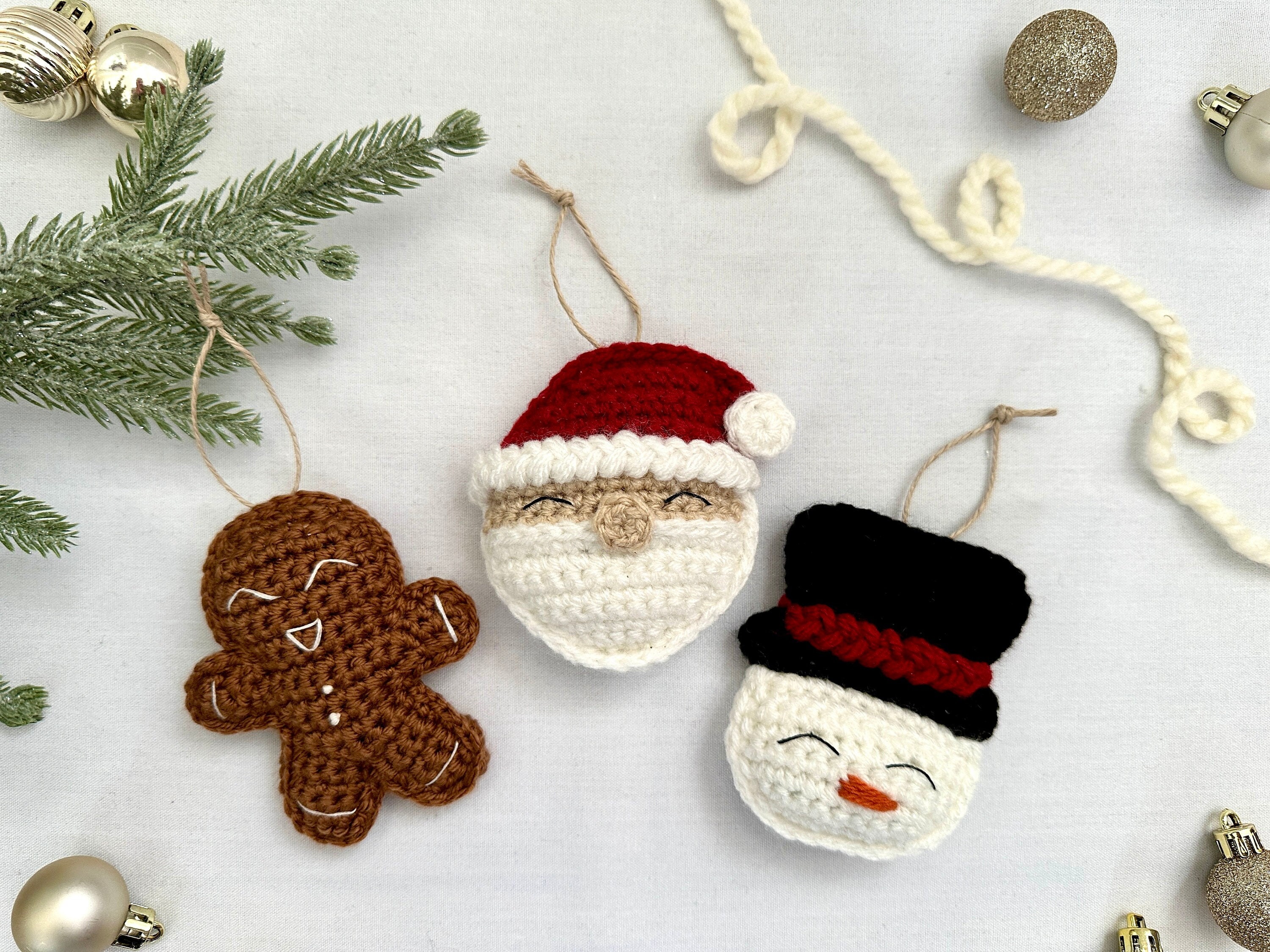 38 Crochet Patterns for Gifts, Decor, Accessories, and Amigurumi 7 Crochet Christmas Ornament Pattern Pack