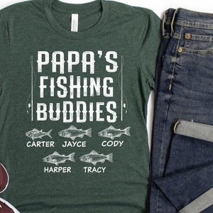 Personalized T-Shirt - Grandpa's Fishing Buddies