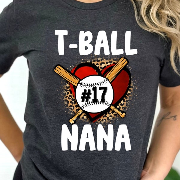 Baseball Nana Shirt/ Custom Nana Baseball Gift/ My Favorite T-Ball Player Calls Me Nana/ T-ball Grandma Gift/ Nana Baseball Game Shirt