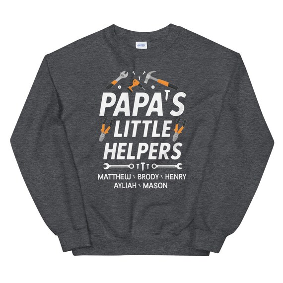 Papa Sweatshirt Gift/ Personalized 