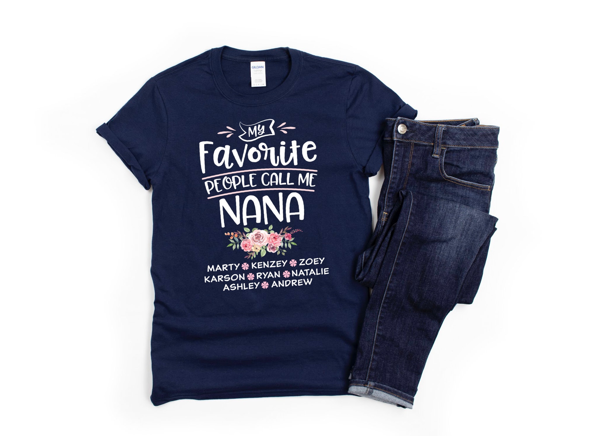 Customized Nana Shirt/ Cute Personalized Nana Gift/ My Etsy