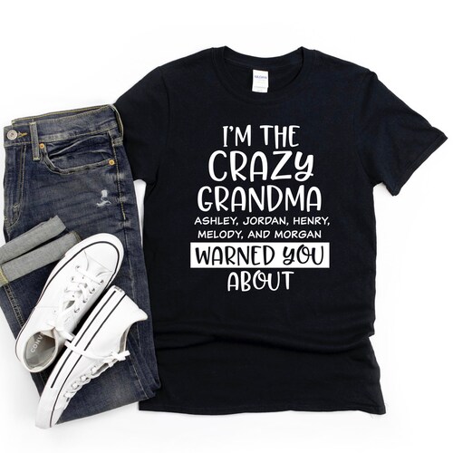 Grandma Shirt/ Cute Personalized Grandkid Gift/ I'm the - Etsy