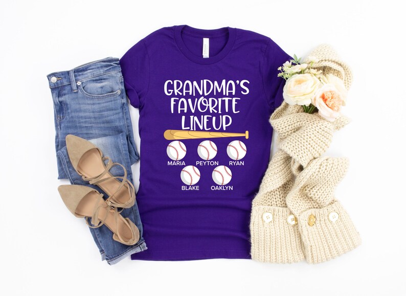 Grandma Baseball Shirt/ Custom Baseball Grandma Gift/ Etsy