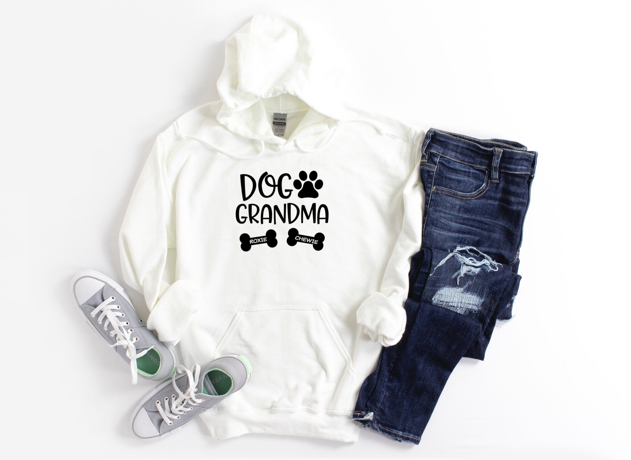 Personalized Dog Grandma Sweatshirt/ Cute Customized Dog Name - Etsy