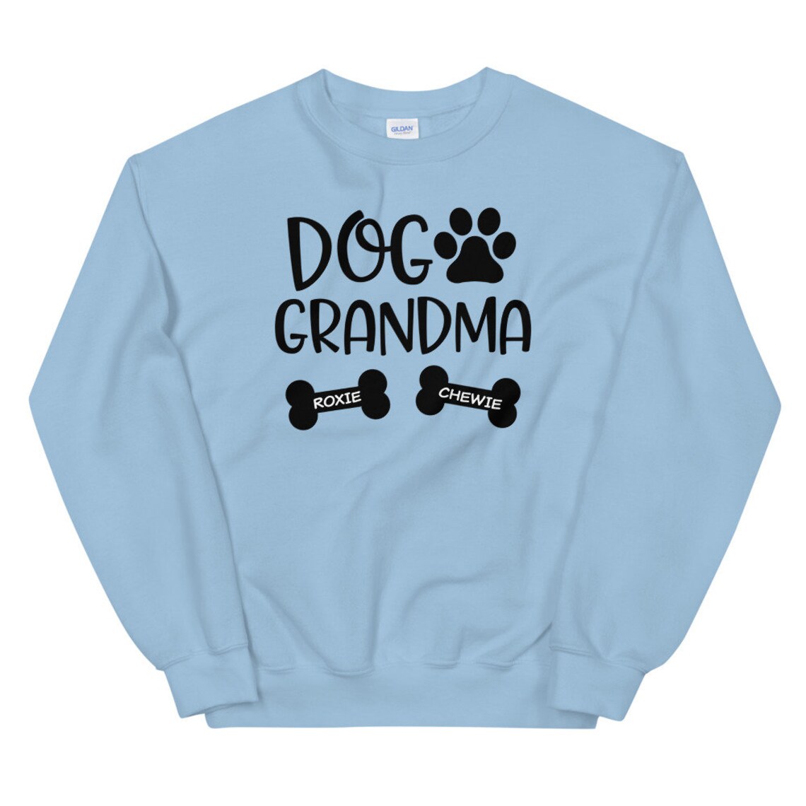 Personalized Dog Grandma Sweatshirt/ Cute Customized Dog Name | Etsy