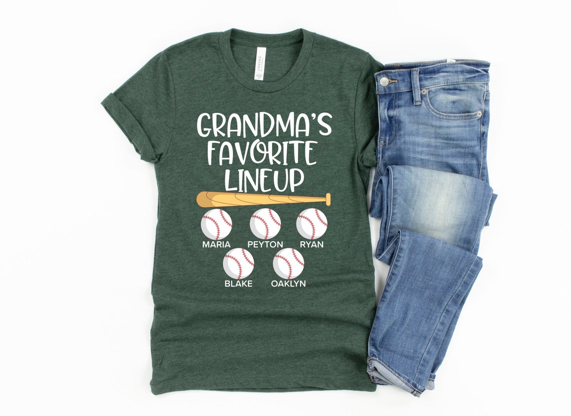 Grandma Baseball Shirt/ Custom Baseball Grandma Gift/ Etsy
