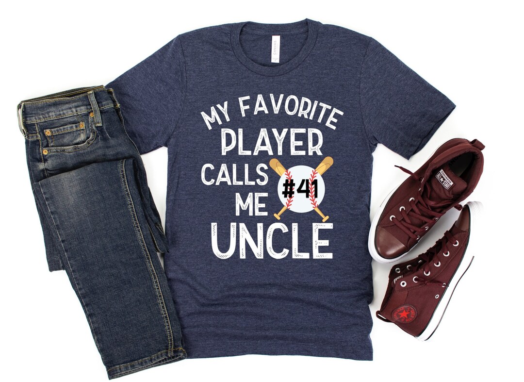 Baseball Uncle Shirt/ Custom Uncle Baseball Shirt Gift/ My Favorite ...