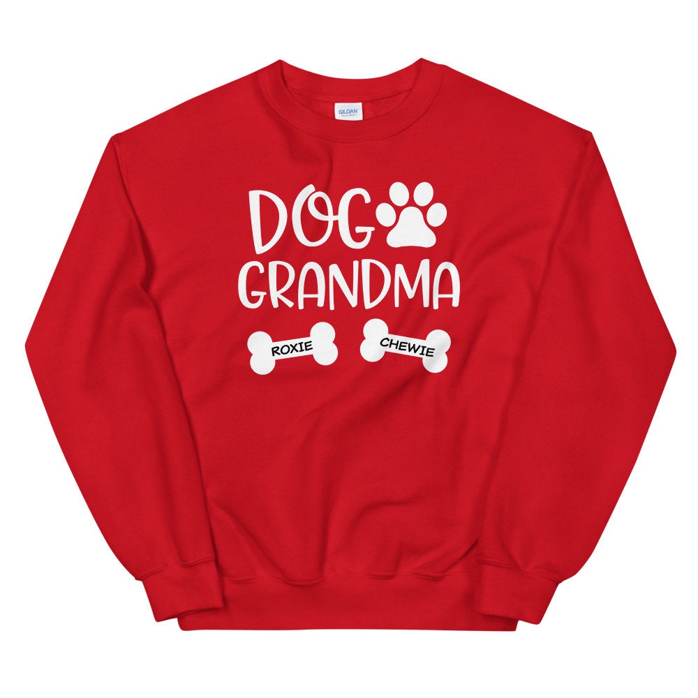 Dog Grandma Sweater/ Cute Personalized Dog Grandma Gift/ Etsy