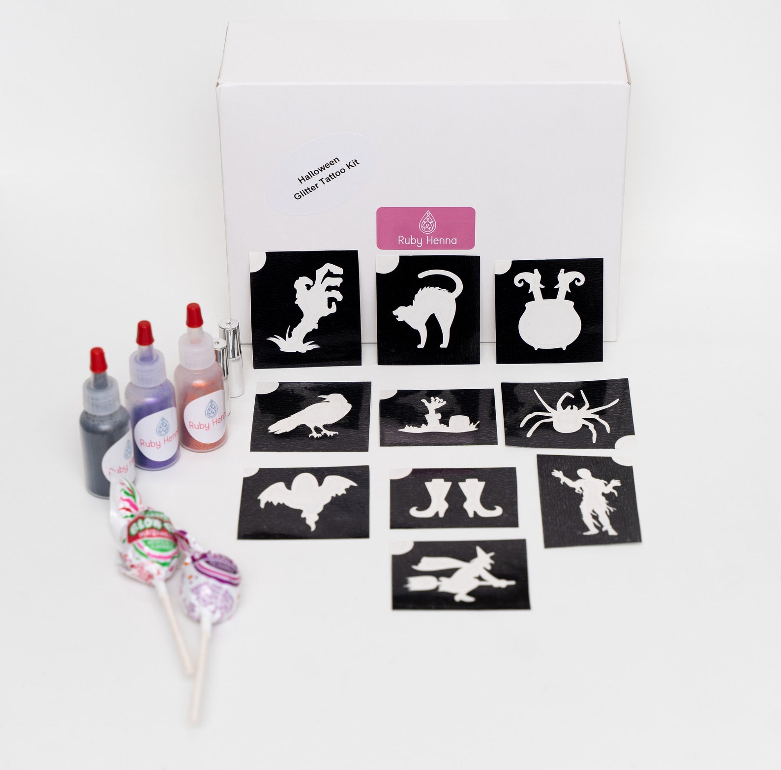 Halloween Glitter Tattoo Kit Etsy