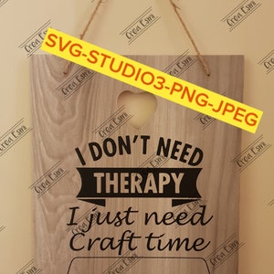 SVG/Studio Download for Cameo Therapy Quote cut file.