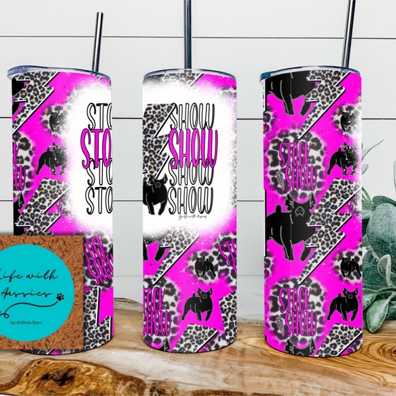 Stock show tumbler, show cattle, steer, heifer, lamb, pig, goat, showing livestock, stock show, gift, show mom, show dad