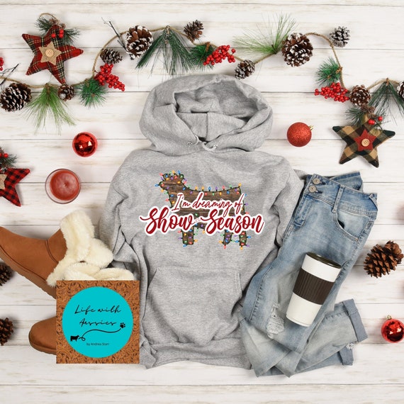 I'm dreaming of Show Season, Unisex Hoodie, show cattle, heifer, steer, showing livestock, stock show, show mom, christmas gift, show dad