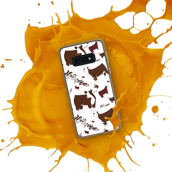 Happily Hereford Samsung Case, showing, livestock, gift, heifer, steer, show cattle, gift