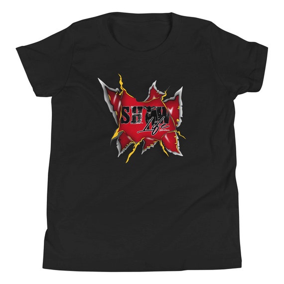 Super hero Youth Short Sleeve T-Shirt, show cattle, heifer, steer, show mom, show dad, showing livestock, gift
