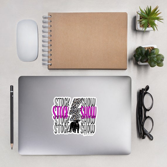 Stock show stickers, show cattle, showing livestock, show heifer, show steer, cow, gift, sticker, show mom, show dad
