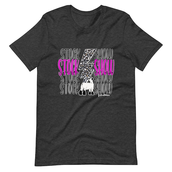Stock show lamb, Unisex t-shirt, showing livestock, show lamb, sheep, show mom, show dad, gift, ewe, show shirt